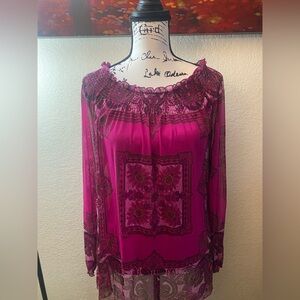 INC International Concepts Pink and Purple Patterned Top